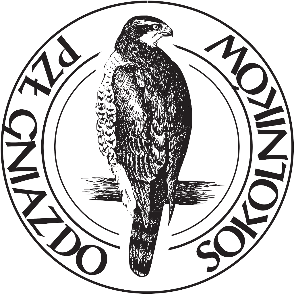 Logo Polski Klub Sokolników PZŁ Gniazdo sokolników